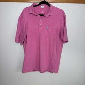 Johnnie-O Pink Polo Shirt Classic Design